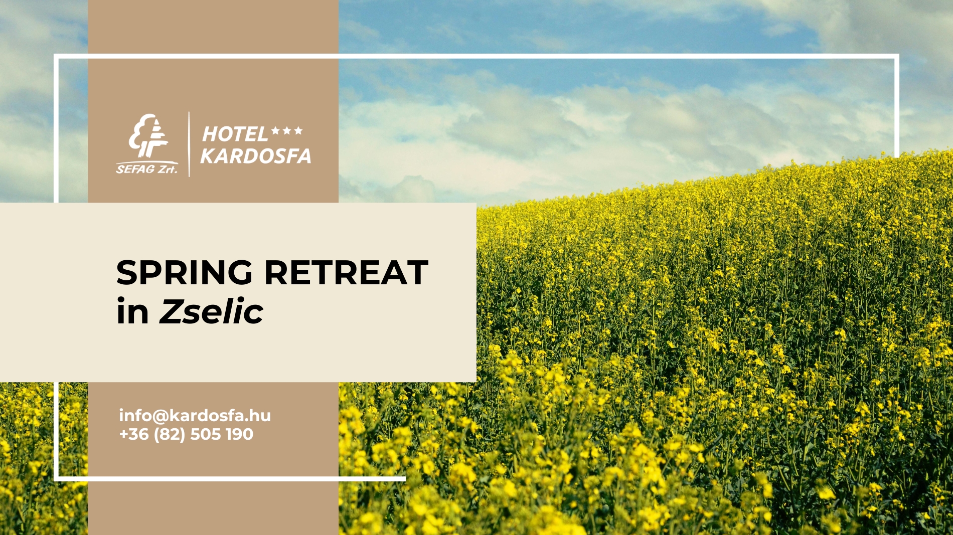 Spring retreat in Zselic